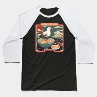 Seagull eat ramen Baseball T-Shirt